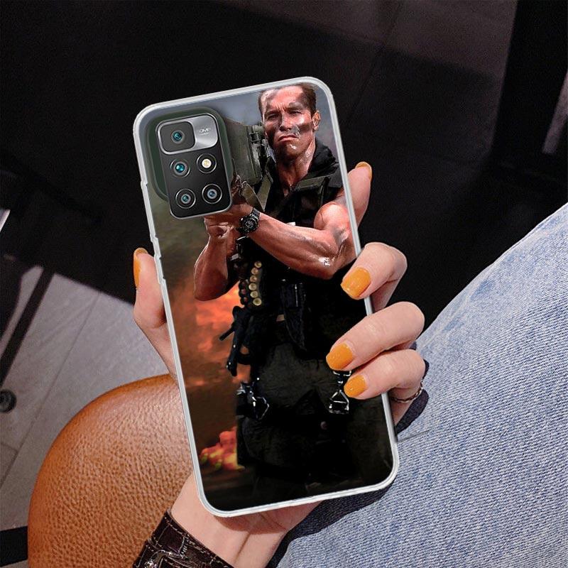 Чехол для телефона Arnold Schwarzenegger Terminator для Xiaomi Redmi 12 12C 10 10A 10C 10X 9 9A 9C 9T 8 8A 7 7A 6 6A S2 K20 Pro K40 Uniq