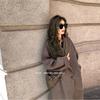 2023 Merlad Petite Women's Mid-Length Wool Coat - Korean Style, Plus Velvet, Thickened for Autumn/Winter