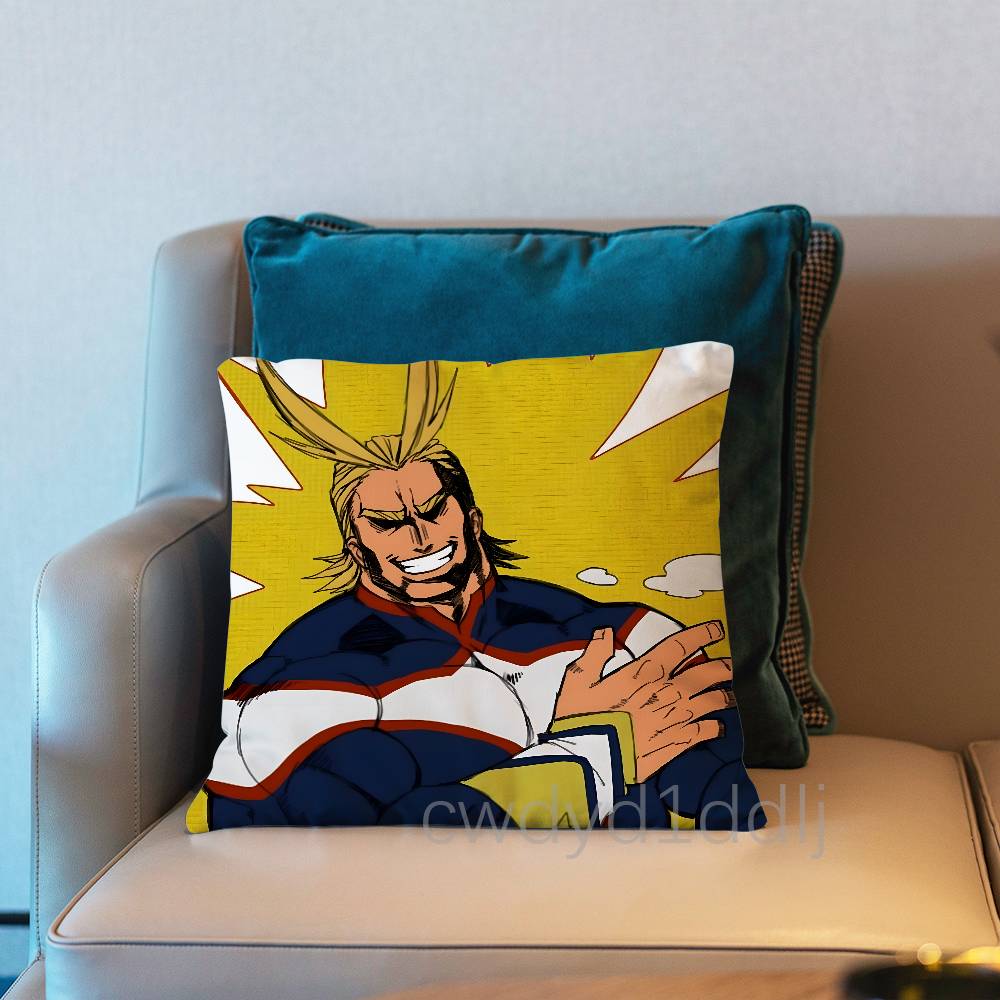 Hero AAll Might AAcademia Pillow Case Cover Square Sofa With For Pattern Comfortable Cushion suitable Of Room