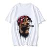 West Coast Gangsta Women T-shirt Rapper Tupac Tops Hip Hop Streetwear Graphic T Shirts Oversized Short Sleeves Tee Men T Shirt