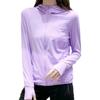 Женская летняя куртка с длинным рукавом из дышащего солнцезащитного шелка Ice Silk, тонкий повседневный топ с капюшоном