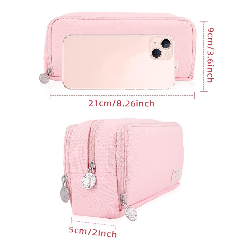 Пенал большой вместимости, сумка для хранения ручек, открывающийся с двух сторон, органайзер для канцелярских принадлежностей