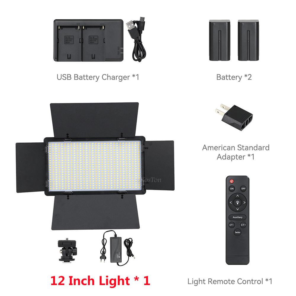 U800 LED Photo Studio Light For Yotube Game Live Video Lighting Portable 40/50W Photography Panel Lamp Stand With Remote Control