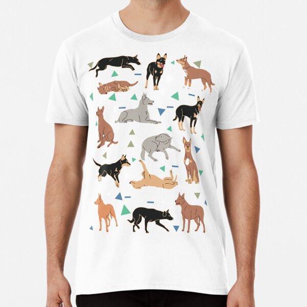 Australian Kelpie Pattern TShirt Made in Australia Unisex T-Shirt