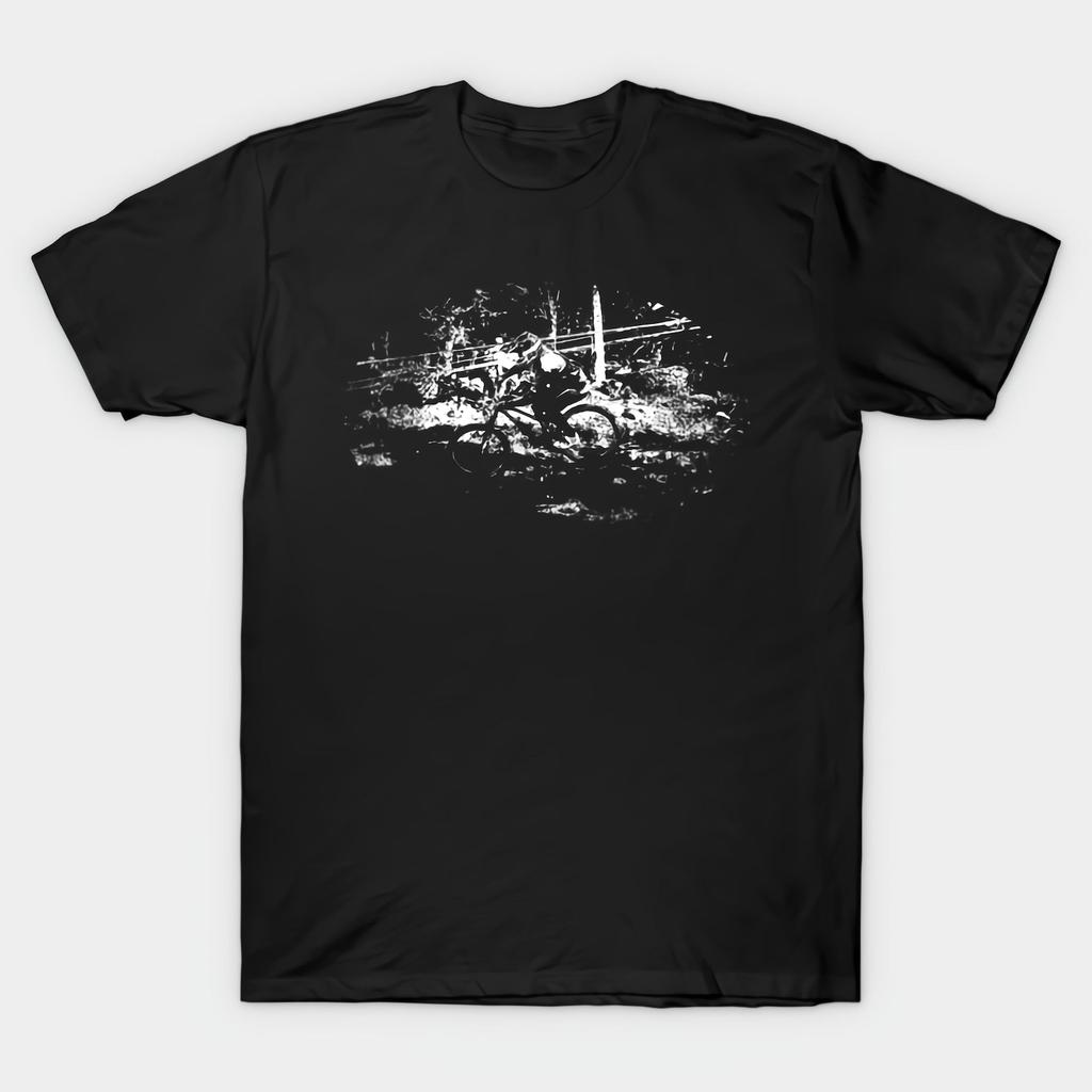 mtb downhill Black T shirt-4X Casual T-Shirt Mens Kids