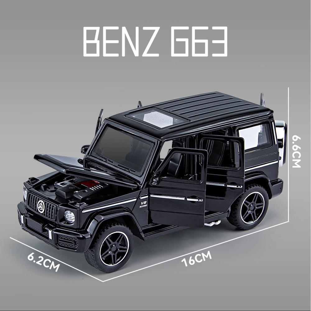 SXFA2 1:32 Benz G63 SUV, модель автомобиля из сплава, игрушечная модель автомобиля, литье под давлением, звук и свет, автомобильные игрушки для детей, автомобиль