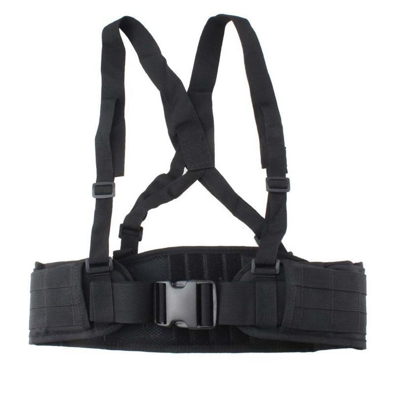 Molle Belt Waist Seal Multifunctional Camouflage Nylon Back Belt Outdoor Sport Girdle Waist Support
