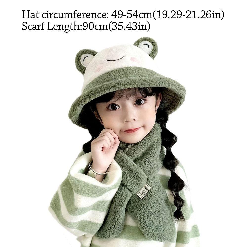 Polar Fleece Baby Bucket Hat Warm Fisherman Hat Fashion Pullover Cap Children