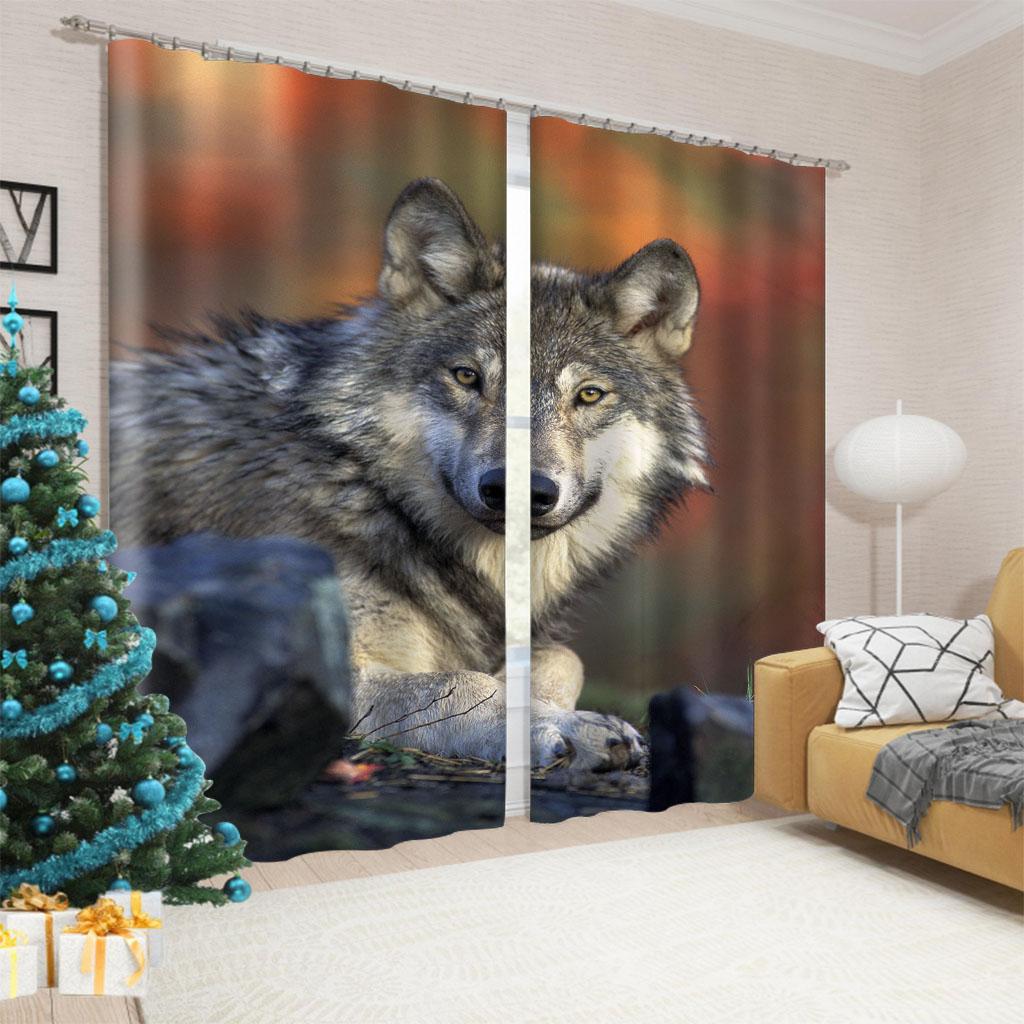 Красный цветок дикий тигр леопардовый оконные шторы жалюзи для гостиной детской спальни ванной кухни офиса двери домашнего декора2 шт.