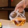 Chinese Kung Fu Tea Set Thickened Brewing Teapot Tea Water Separation Pot Household Tea Set Pot Glass Teapot