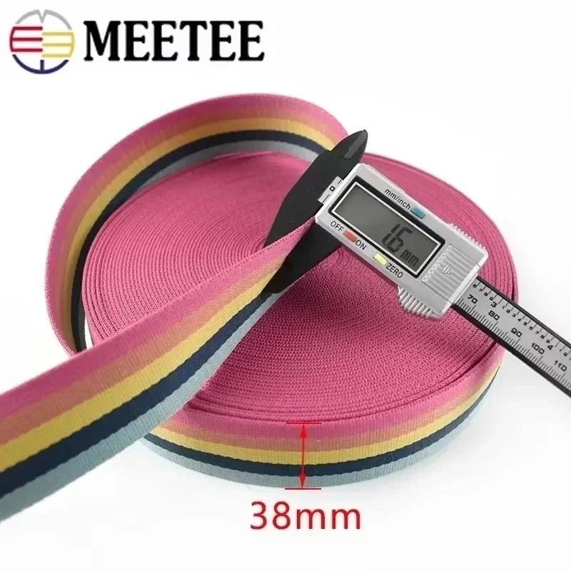 2-10Meters Meetee 1.6mm Thick Polyester Webbing Band Backpack Ribbon Tape Pet Collar Decor Bias Banding DIY Garment Accessories