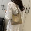 Korean Version of Fashion Chain Underarm Bucket Bag Women's 2025 New Large-capacity Casual Versatile Shoulder Bag
