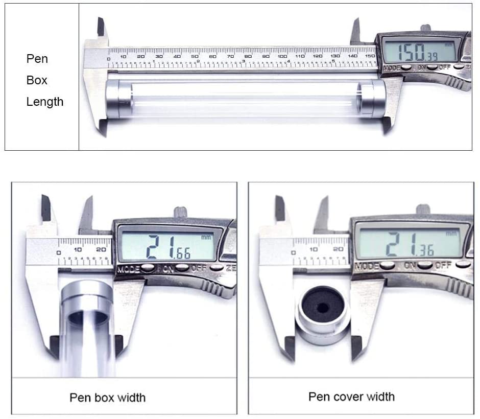 10 шт. прозрачные акриловые цилиндрические пеналы для ручек подарочные коробки для офиса школы