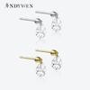 925 Sterling Silver Gold Oval Drop Of Water Earring Clips Women Luxury Fine Jewelry 2023 Crystal Rock Punk Jewels