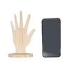 Wooden Palm Shaped Display Rack Bracelet Keychain Ring Pendant Jewelry Organizer Storage Holder Desktop Jewelry Display Stand