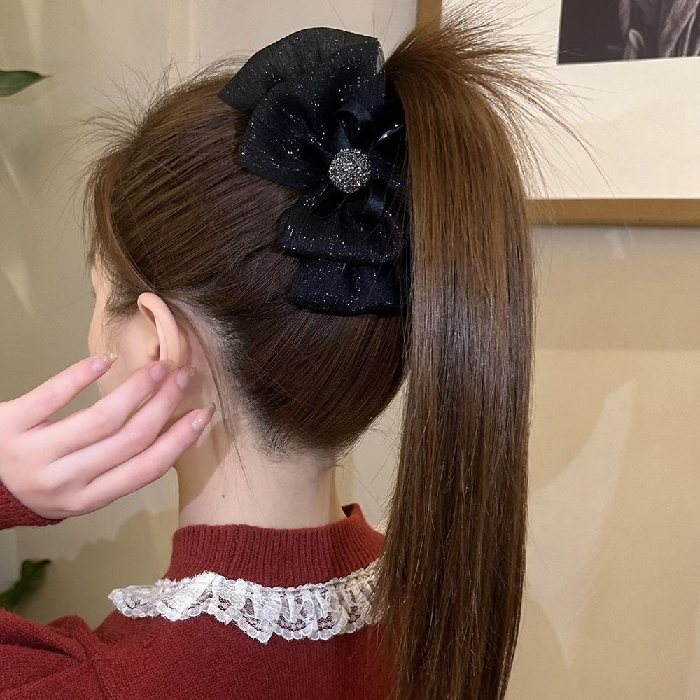 Заколка-бант ЖЕНСКИЙ Летний головной убор Мода Простой Темперамент Заколка Затылок Зажим-акула