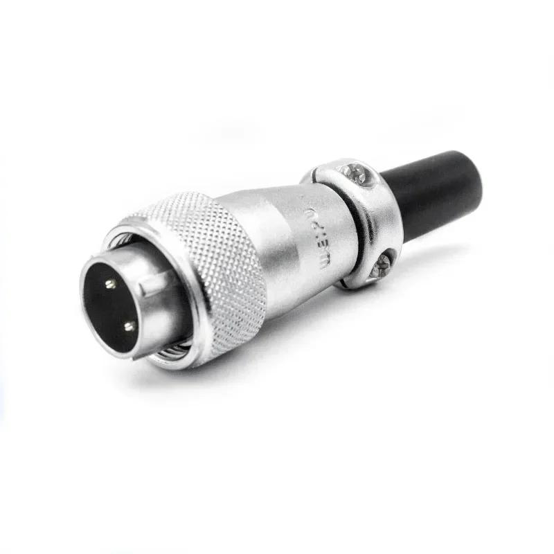 WEIPU WS16 TQ+ZM LED Light M16 Electrical Avaition Connector 2 3 4 5 7 9 10 Pin Adapter Male Plug Female Socket Rear Nut Seat