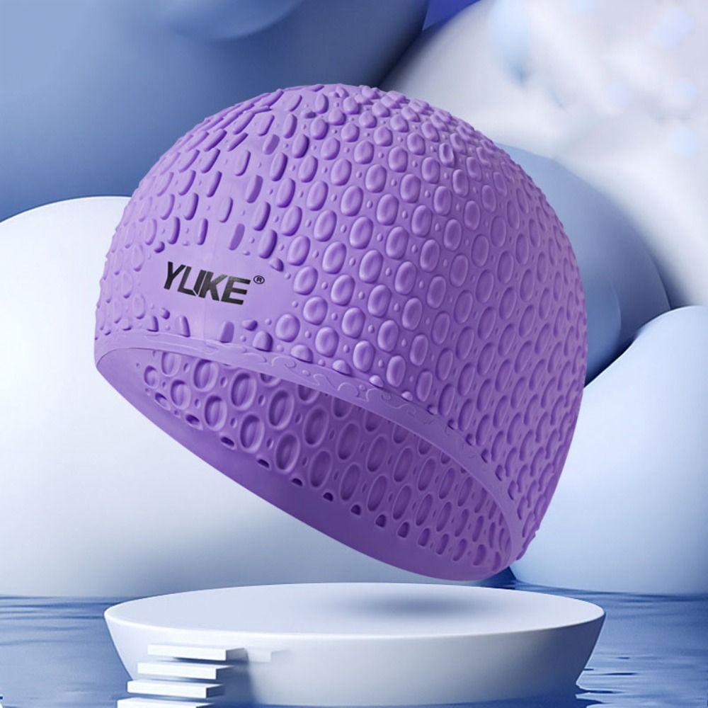 Быстросохнущая силиконовая шапочка для плавания однотонная шапочка для плавания детская шапочка для плавания бассейн