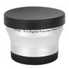 0.45X Silver Optical Glass Camera Wide Angle Magnification Additional Lens for 37mm Camera Lenses