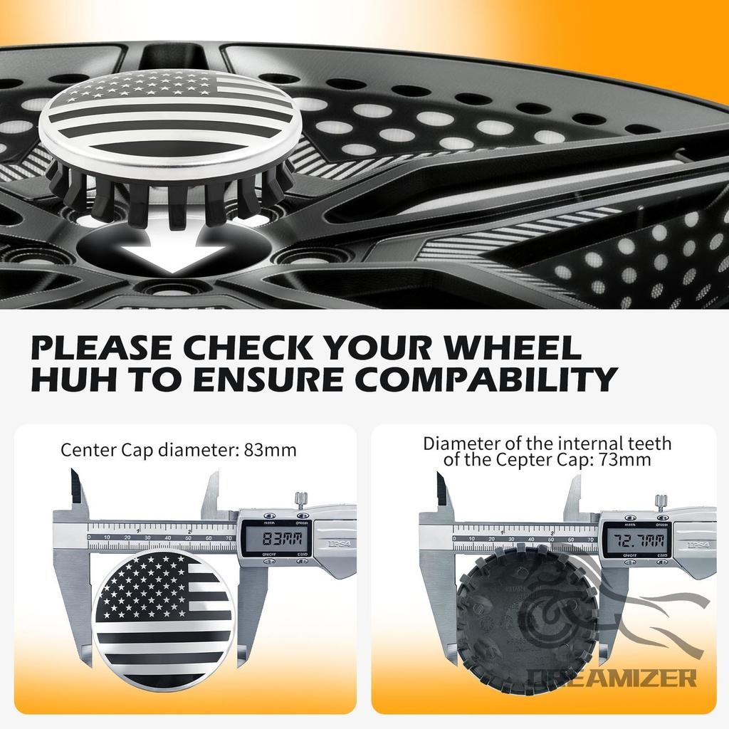 4pcs Automobile Parts Hubcap Car Wheel Hub Center Cover 83mm For Chevrolet Pickup Truck GMC Recreational Vehicle