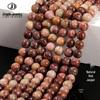 Jingde Jewelry Natural Dark Red Jasper Round Beads Bracelet - DIY Jewelry Accessories