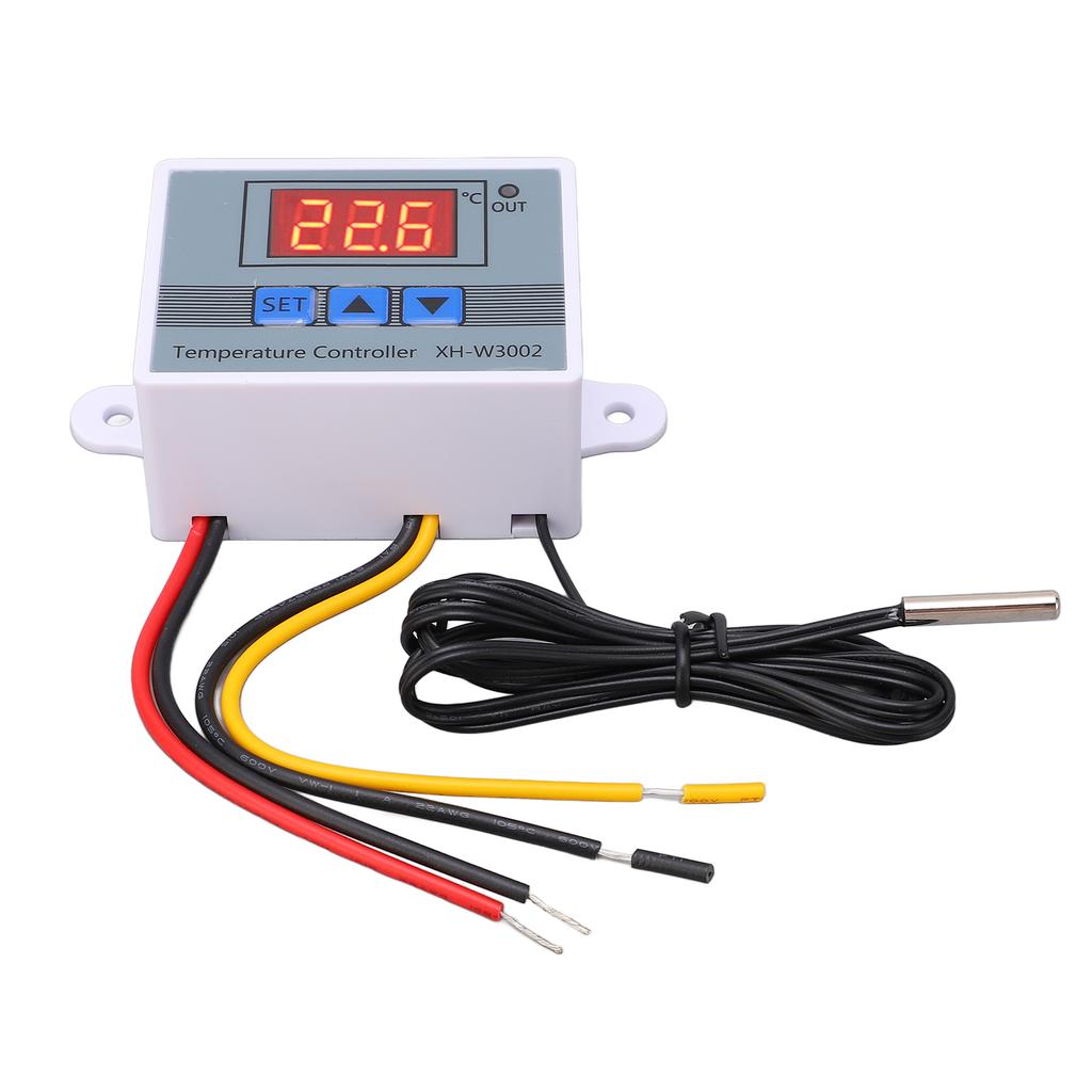 Digital Temperature Controller Thermostat Heating Cooling Switch with Waterproof Probe 10A