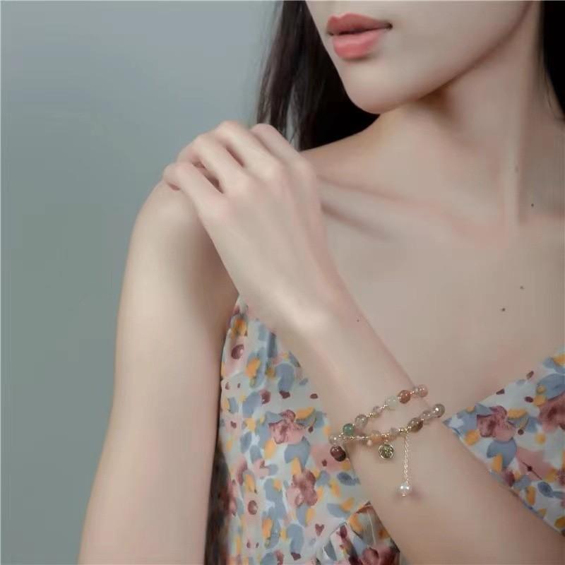 Double Artistic Layer Pearl Bracelet Elegant Handmade Jewelry For Spring 2024