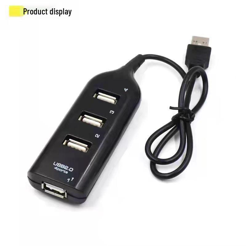 USB 2.0 Hub: 1-to-4 U Disk Docking Station with Hot-Swappable Support
