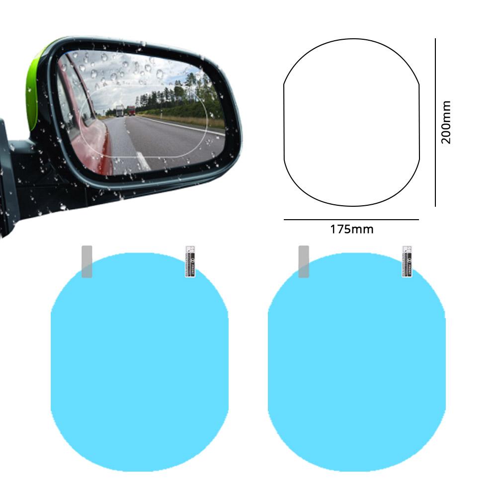 2 шт./компл., противотуманная прозрачная пленка для зеркала автомобиля, антибликовая защитная пленка для зеркала заднего вида автомобиля, водонепроницаемая непромокаемая наклейка для автомобиля
