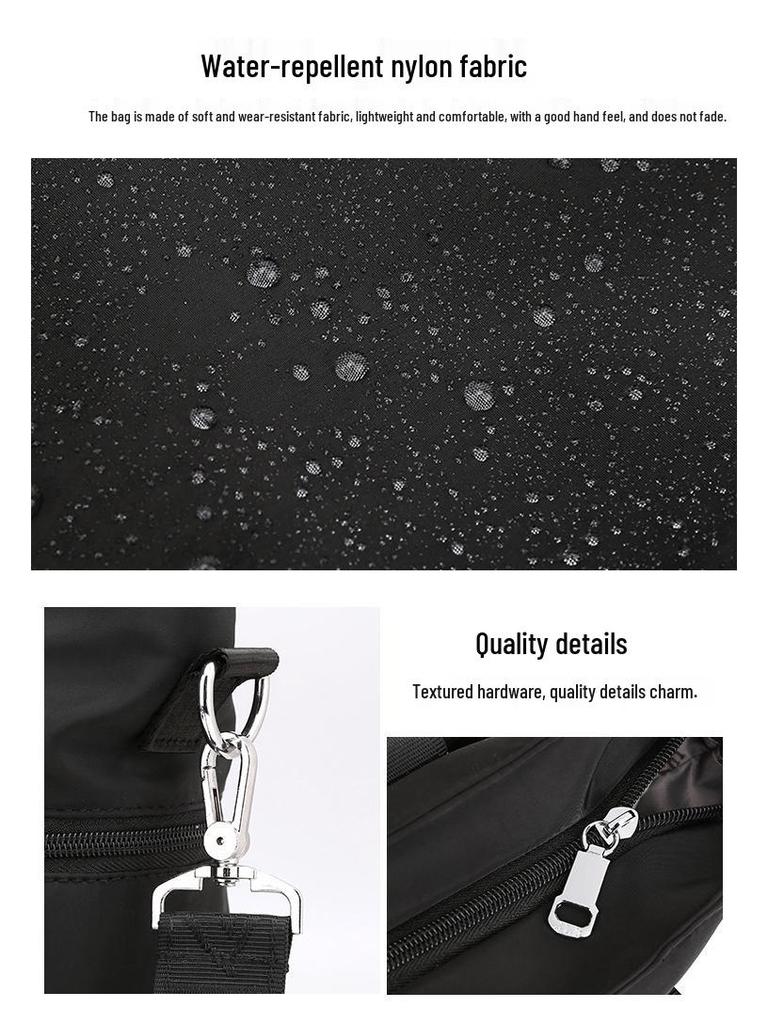 Stylish and Versatile Large-Capacity Women's Nylon Tote Bag - Lightweight Shoulder and Crossbody Design