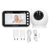 Baby Monitor 360 Degree Rotation 4.3inch LCD Screen 8 Lullabies Infrared Night Vision Two Way Talk