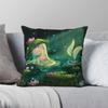 Mermaid In A Lily Pond Pillowcase Polyester Linen Velvet Printed Zip Decorative Pillow Case Room Cushion Cover