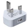 Быстрое зарядное устройство с двумя портами USB 5V2A, сертифицировано CE, адаптер питания с вилкой UK