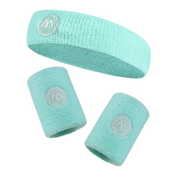 1 Set Sports Sweat Bands Sweat-absorbing Quick-drying High Elastic Nylon Cloth Wrist Guards
