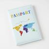 New Color Letter Map Printed Passport Holder Passport Cover Ticket Clip Passport Wallet Travel Wallet ID Card Holder Unisex