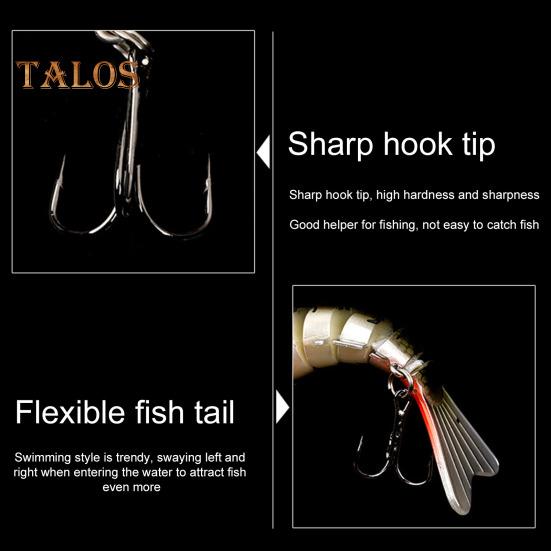 9.5CM/16G Тонущая многосочлененная рыболовная приманка для дальнего заброса, 7-секционная, бионическая жесткая искусственная приманка, аксессуары для рыбалки в пресной и соленой воде