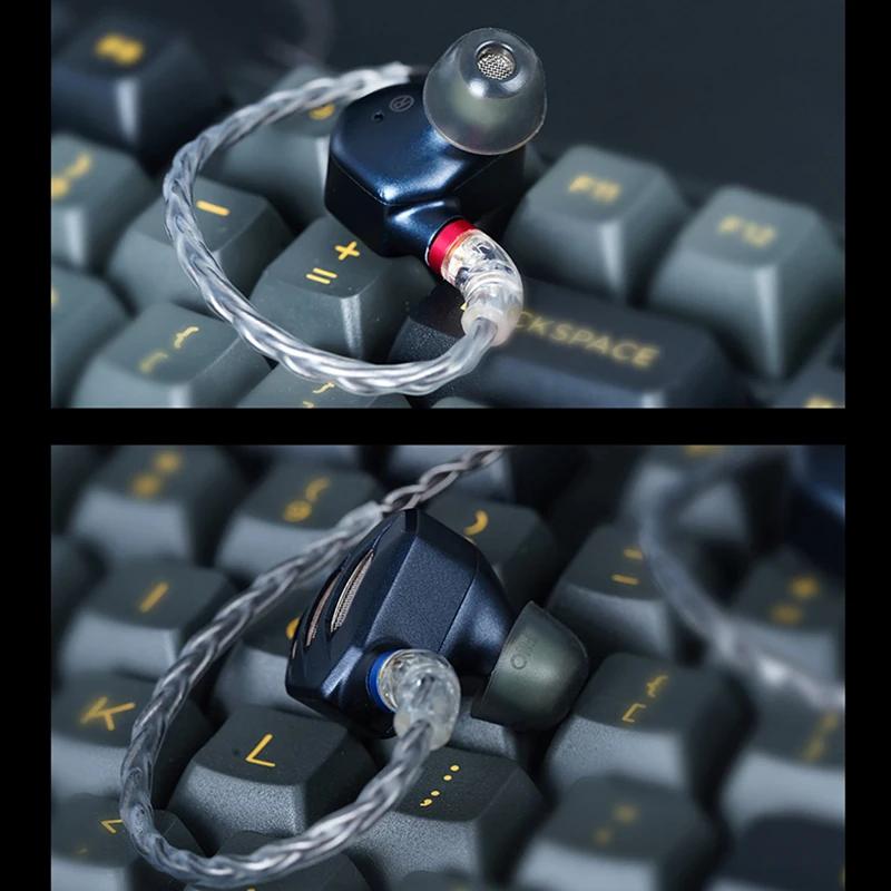 FiiO HS18 Silicone Replacement Eartips 6 Pairs Customize Compatible with 5.0-6.5mm Sound Tube FH7S/FH7/FD5/FH9 Earphone