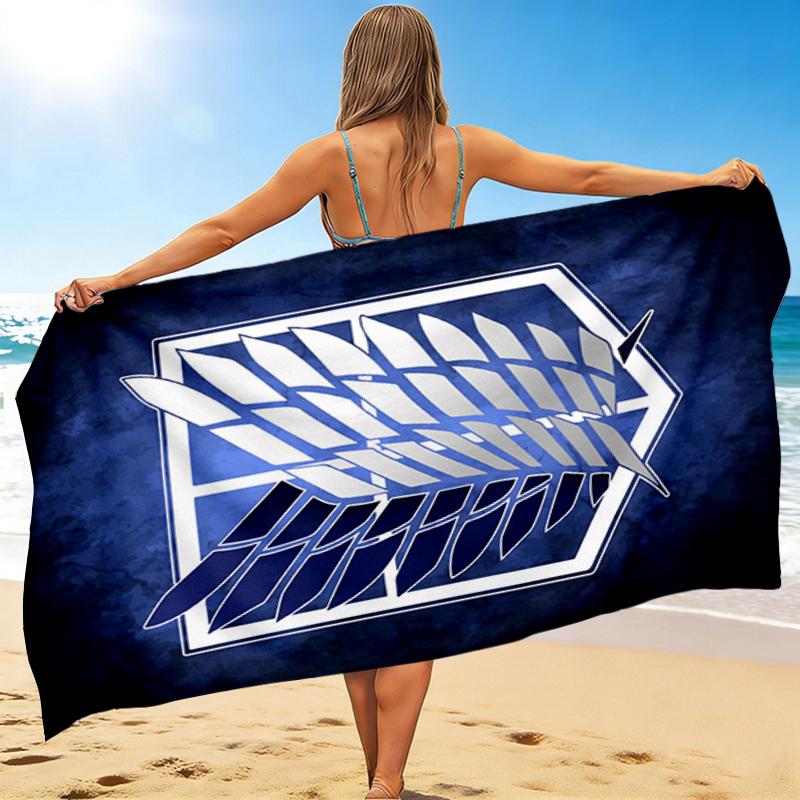 1Pc Wings Liberty Emblem Beach Towel Quick Dry Multiuse For Beach Pool Gym Yoga Home Travel Christmas Halloween Xmas Gift L116