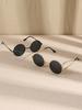 2PCS Cool Classic Fashion Round Metal Frame Women Sunglasses For Men Daily Life Shades Eyewear Accessories.
