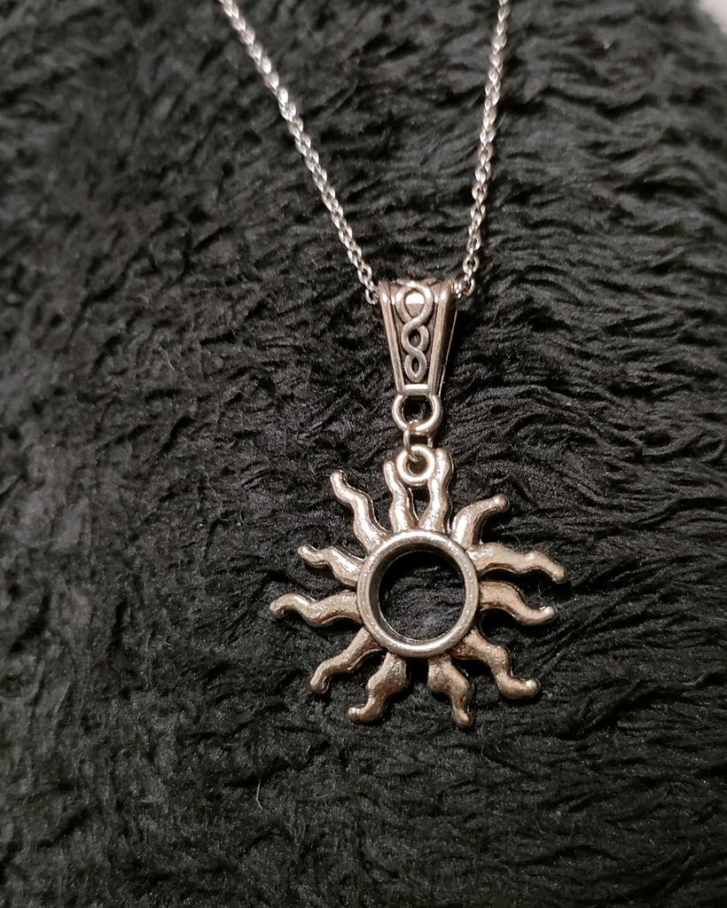 Ожерелье с мотивом «Солнце надежды» Серебряное Солнце Аксессуары Мужские Женские
