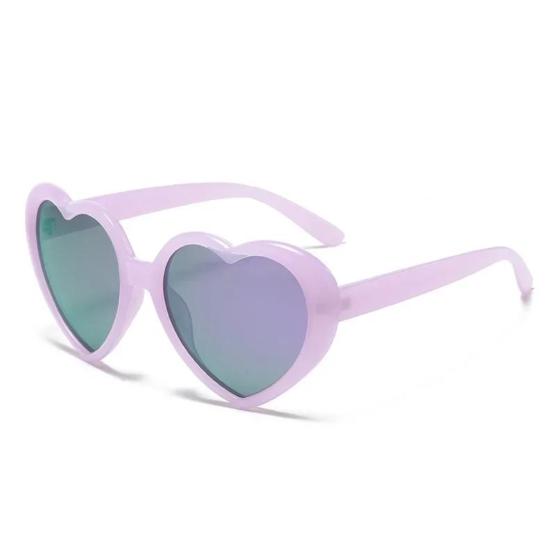 New Oversized Heart Shaped Polarized Sunglasses Uv400 Cute Trendy Love Fashion Eyewear For Women