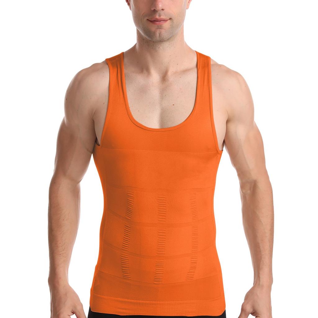 Мужская компрессионная рубашка для похудения, корректирующее белье, майка