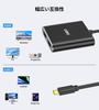 Адаптер-конвертер USB C в HDMI Расширение HDMI 2в1 Двойной HDMI-разветвитель HDMI-адаптер с расширенным режимом Режим дублирования Работа из дома 4K@60Гц