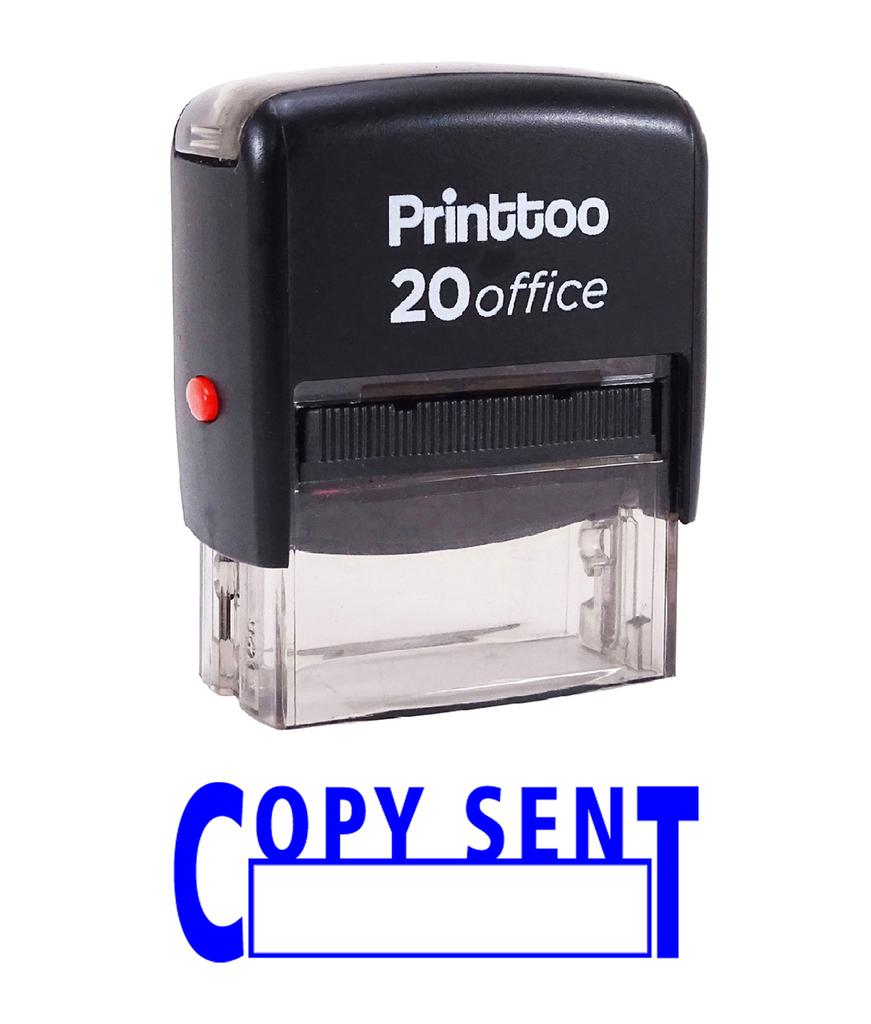 Printtoo COPY SENT Self Inking Rubber Stamp Office Stationary Custom