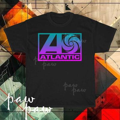 Новая мужская футболка Atlantic Records с логотипом, смешной размер от S до 5XL