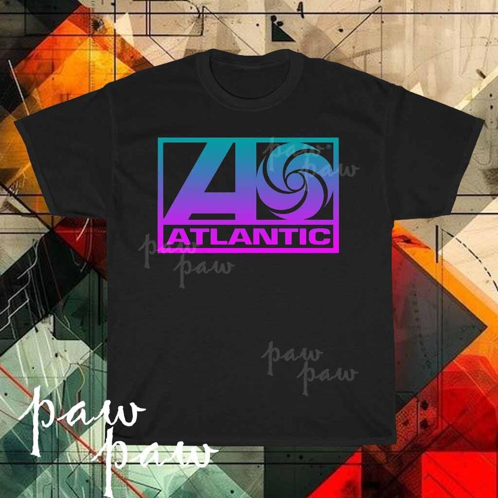Новая мужская футболка Atlantic Records с логотипом, смешной размер от S до 5XL