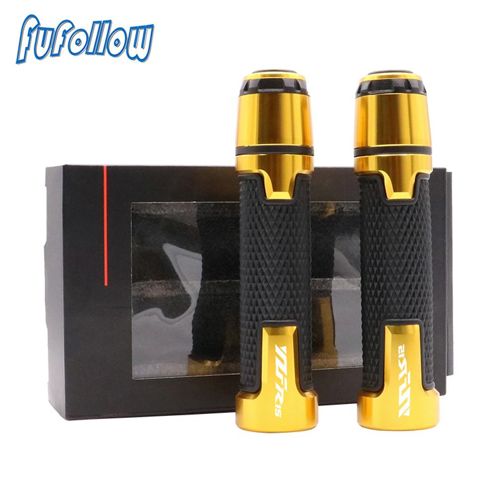 Motorcycle YZF R15 Handlebar CNC Aluminum Accessories For Yamaha YZF R15 V2 V3 ABS 2009- 7/8"22MM CNC Handle ends Grips