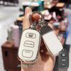 Key Fob Cover with Keyring Car Keychain For 1999-2009 Toyota 4Runner 2001-2008 Toyota Sequoia HYQ12BBX HYQ12BAN HYQ1512Y