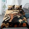Tiger Shark Duvet Cover Set Uk Single Double Queen Us Twin Full King Size  Bed Linen Set