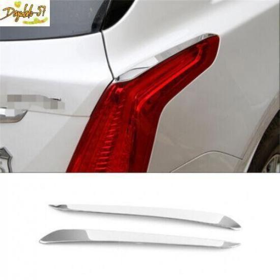 2PCS For 2016-22 Cadillac XT5 Chrome Steel Exterior Tail Light Lamp Strip Trim
